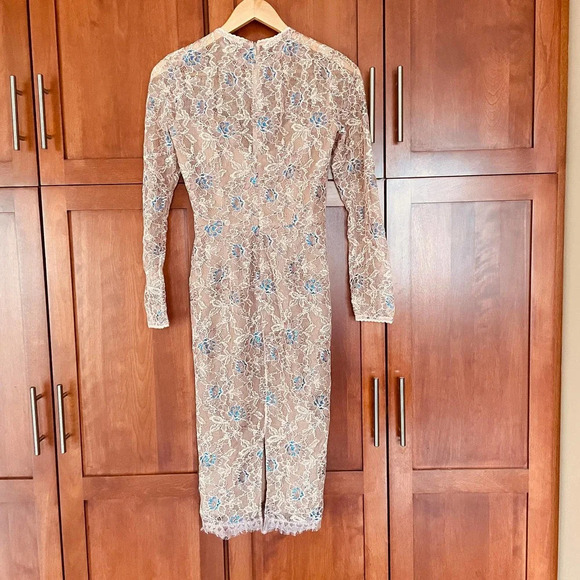 Dress the Population Kay Lace Embroidery Floral Sheath Dress Size XS - Picture 7 of 10